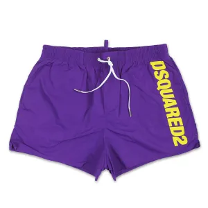 DSQUARED2 - Logo Swim Shorts in Purple