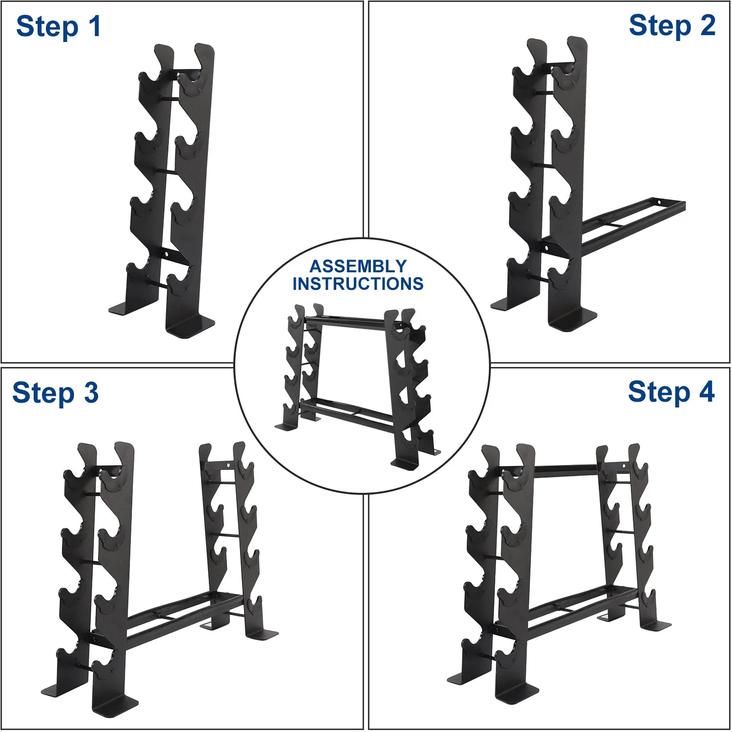 Dumbbell Storage Rack 400 Lbs 2 Tiers Rack