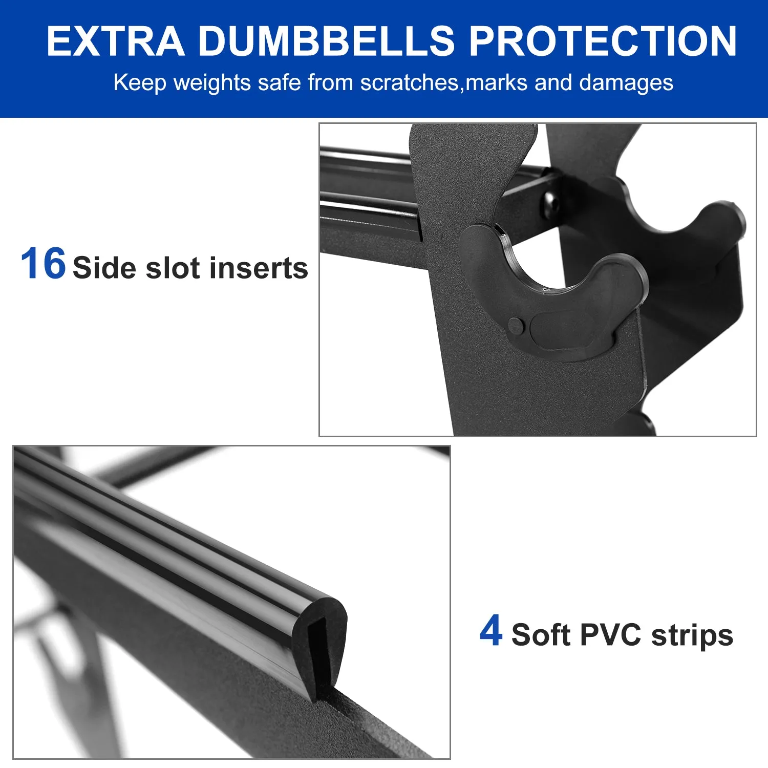 Dumbbell Storage Rack 400 Lbs 2 Tiers Rack