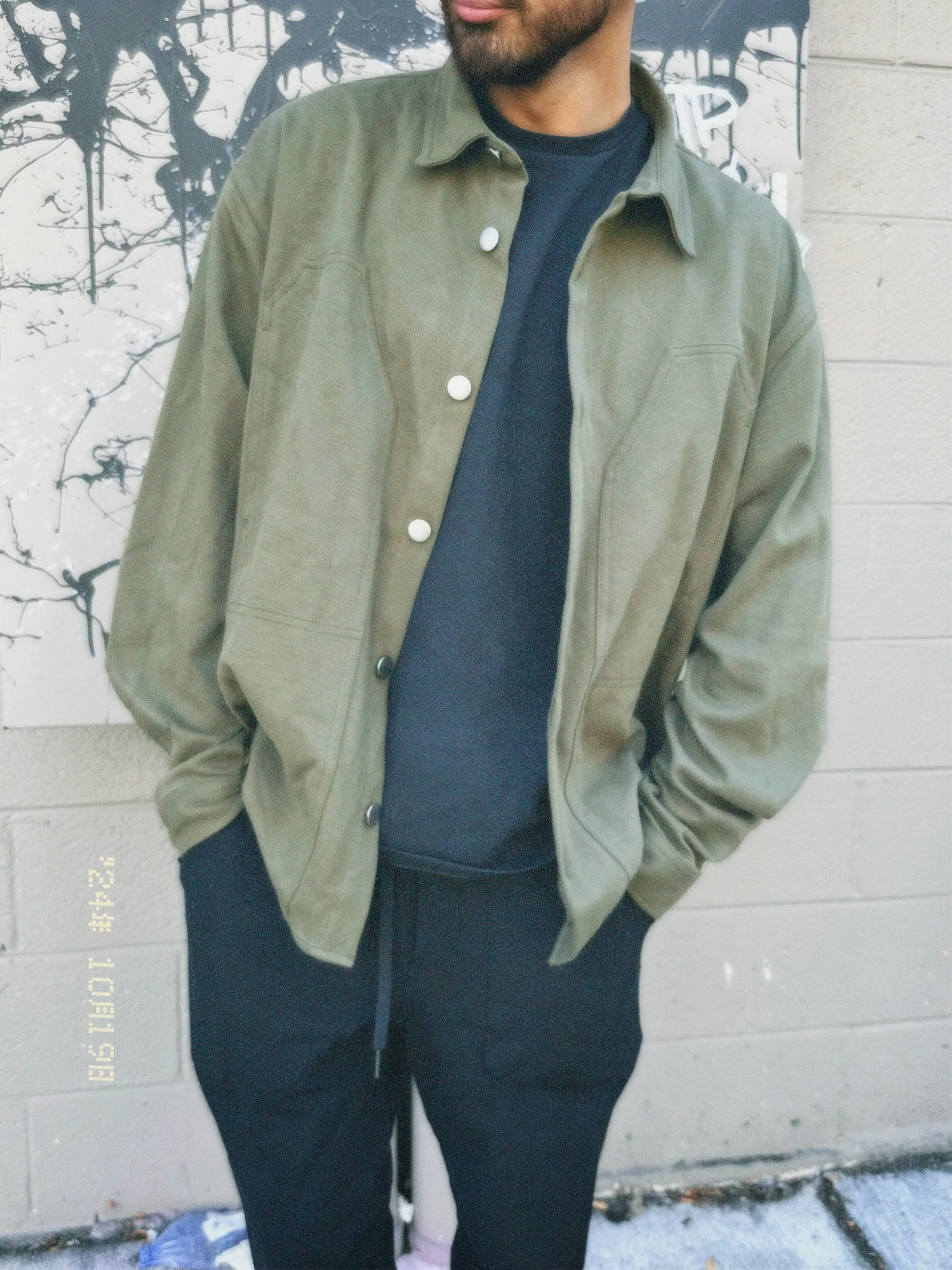 Forest Green Button Up