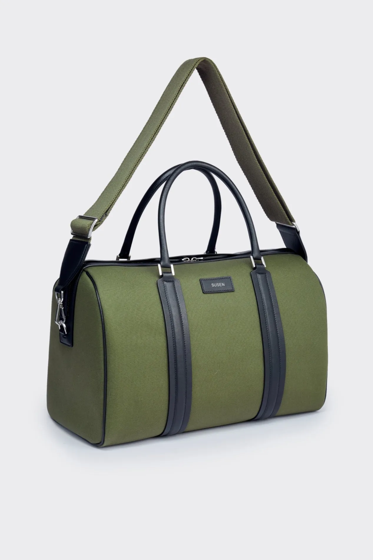 Gabriel  Large Canvas Travel Bag  - Military green
