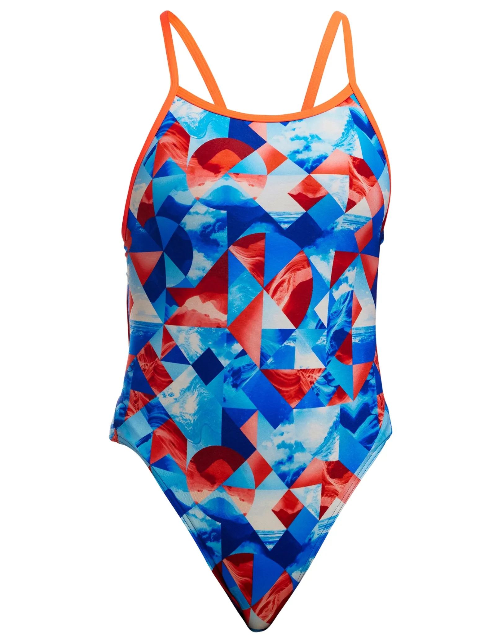 Girls Big Swell Single Strap Swimsuit - Blue