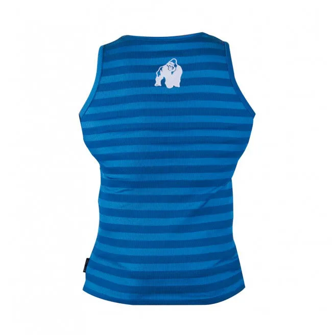Gorilla Wear - Stripe Stretch Tank Top - Blue