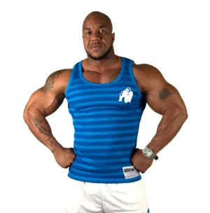Gorilla Wear - Stripe Stretch Tank Top - Blue