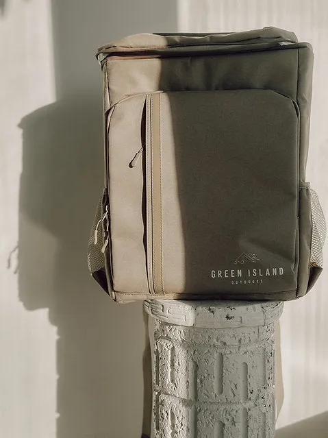 Green Island Outdoors Insulated Cooler Backpack - Sage
