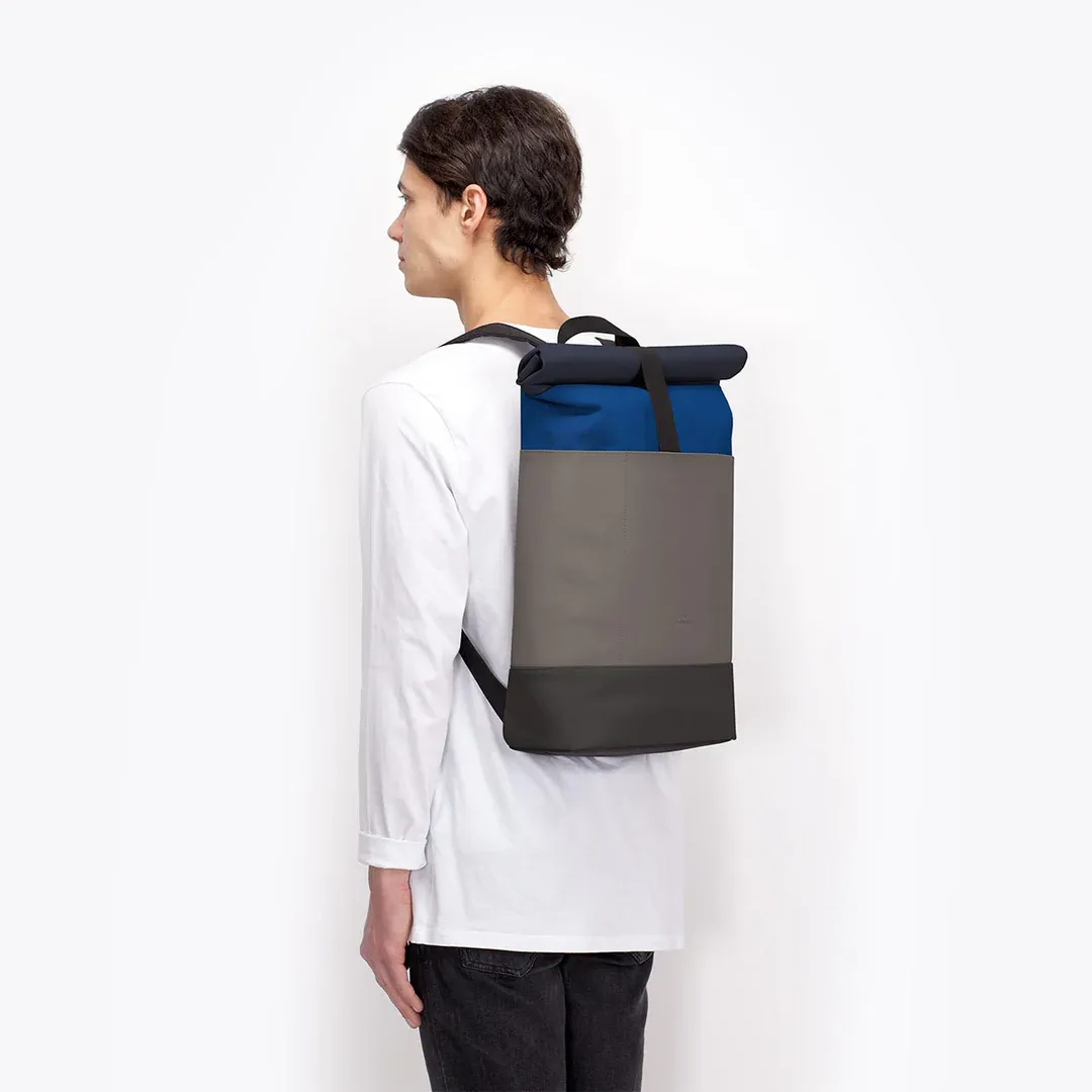 HAJO MEDIUM BACKPACK - LOTUS ROYAL BLUE/DARK GREY
