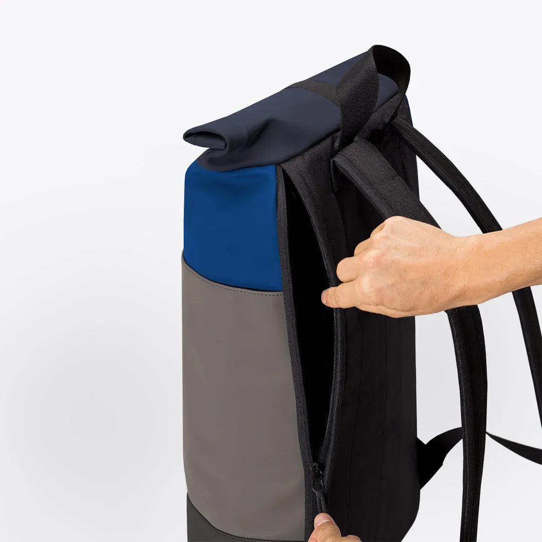 HAJO MEDIUM BACKPACK - LOTUS ROYAL BLUE/DARK GREY