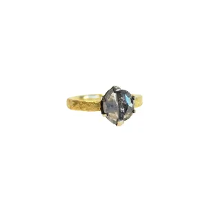 Half Moon Diamond Ring