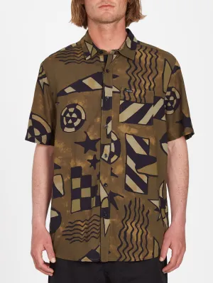 Hand Geo Shirt - SERVICE GREEN