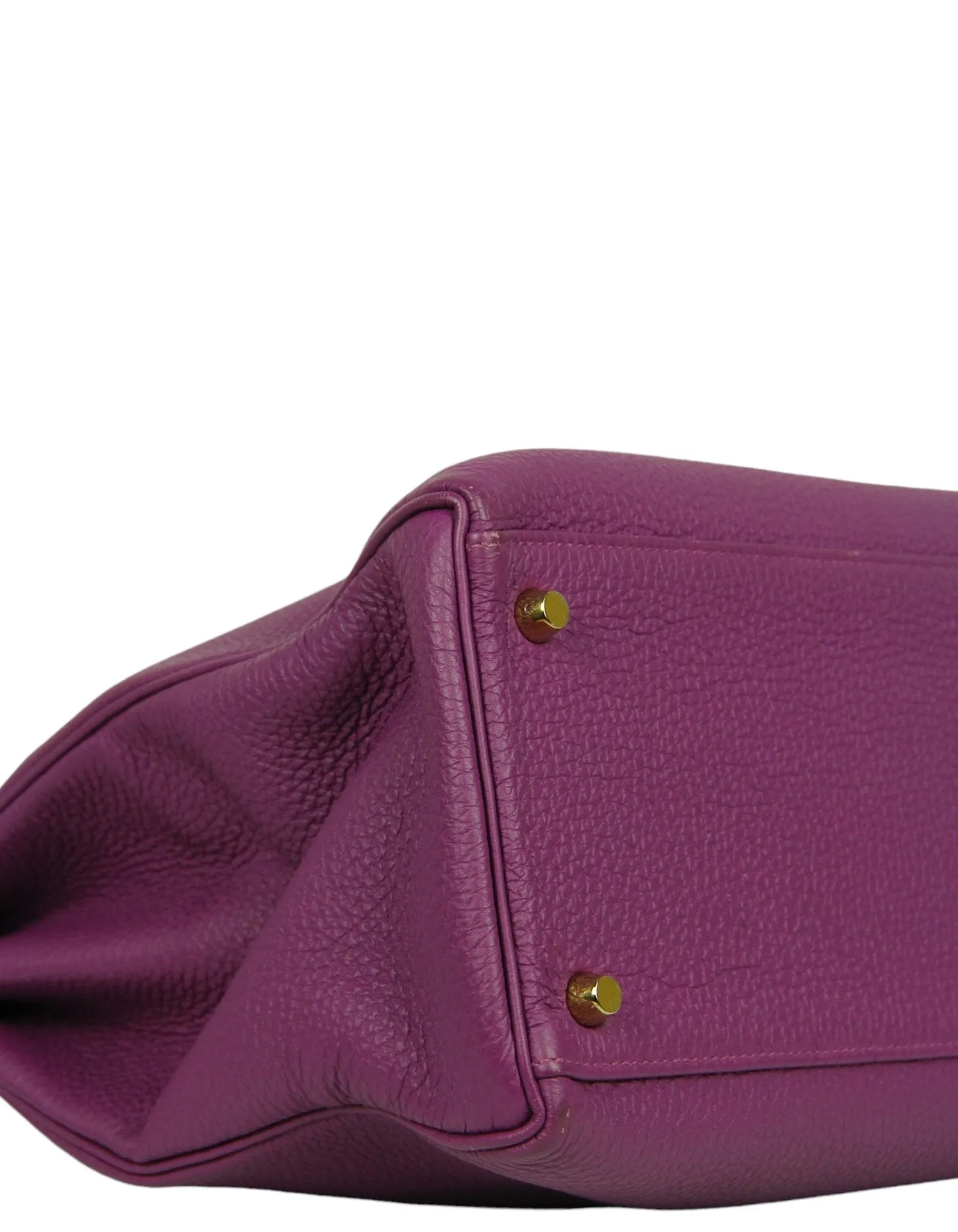 Hermes Anemone Togo Leather 35cm Kelly Bag GHW