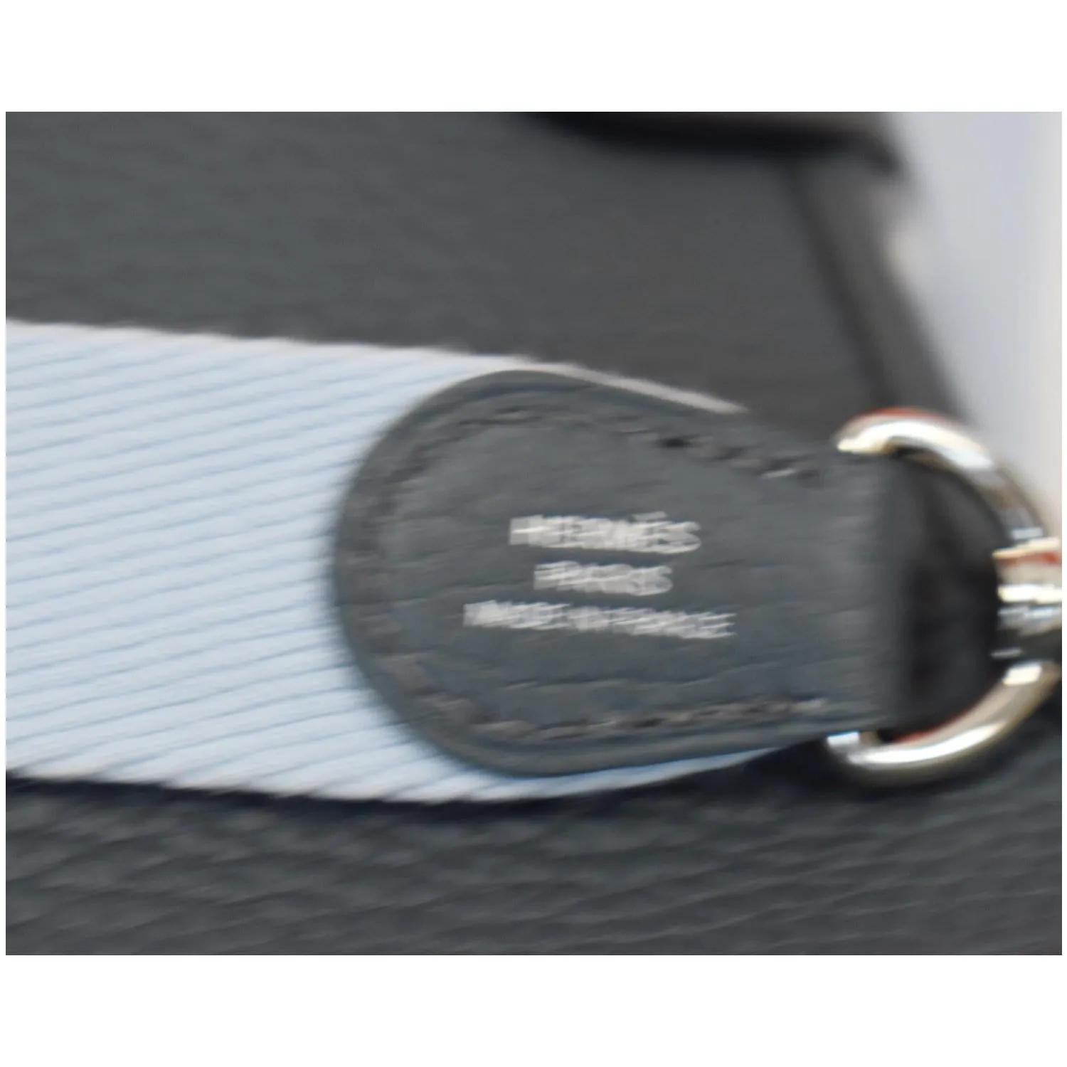 HERMES Evelyne TPM Clemence Leather Shoulder Bag Blue Slate - 15% OFF