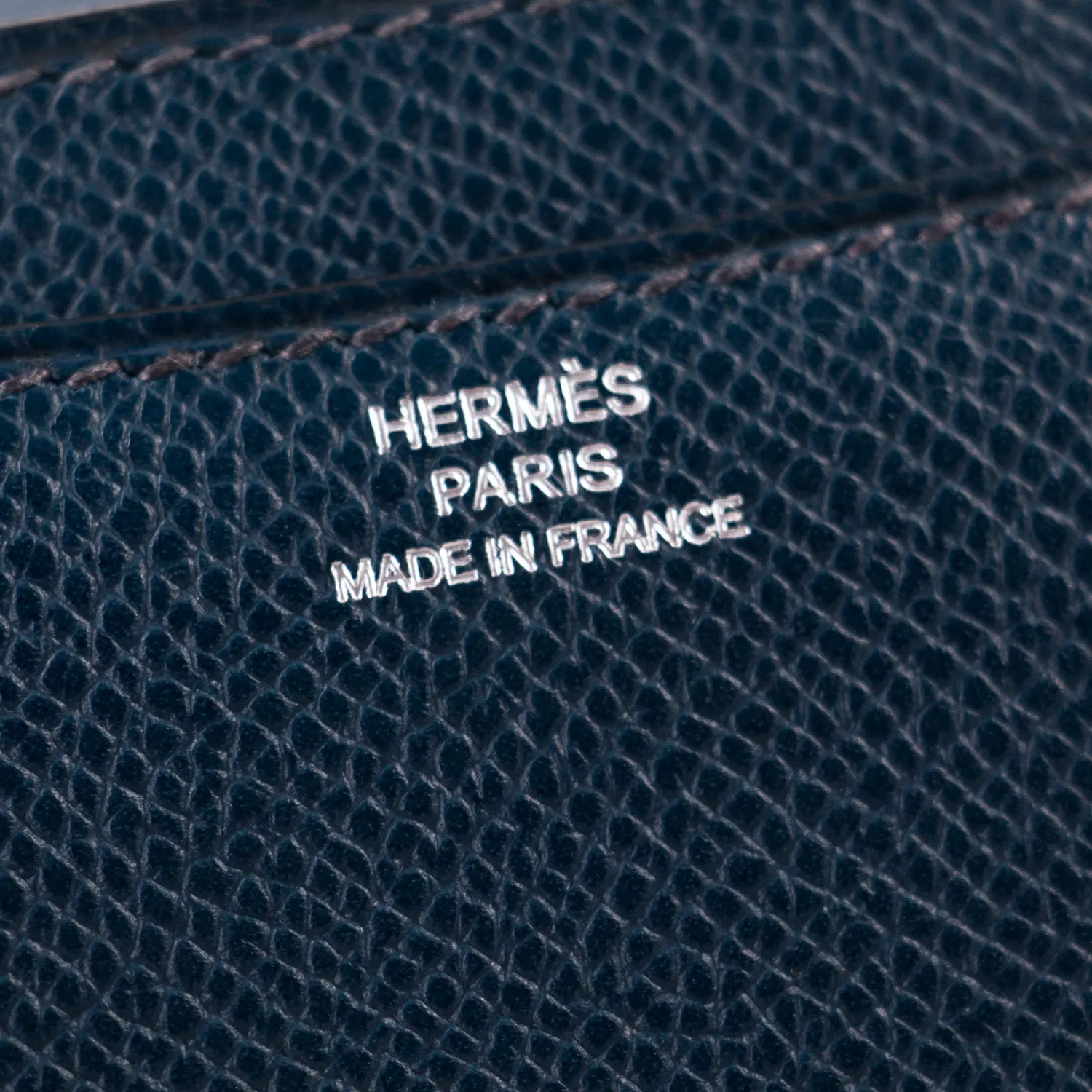 Hermès Mini Constance 18 Navy Blue Epsom