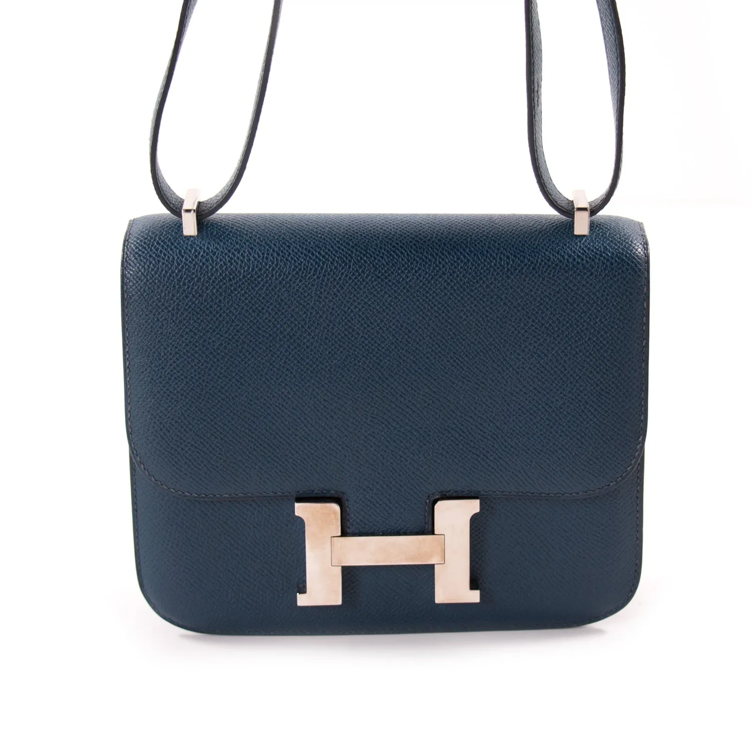 Hermès Mini Constance 18 Navy Blue Epsom
