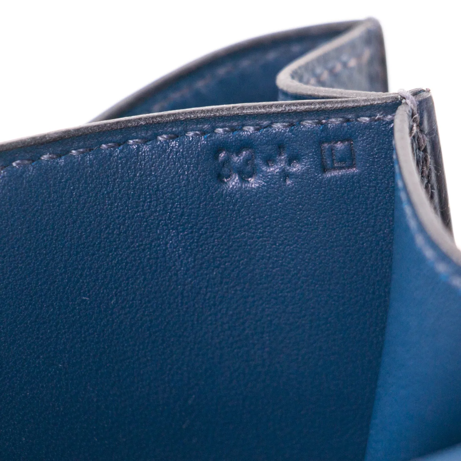 Hermès Mini Constance 18 Navy Blue Epsom