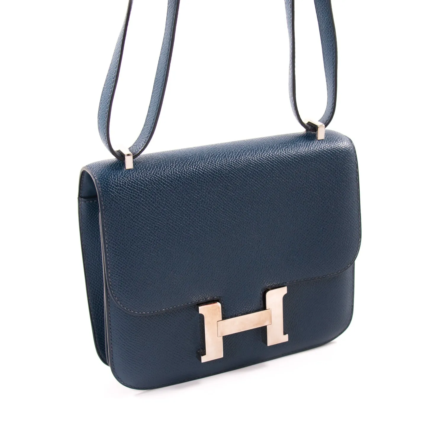 Hermès Mini Constance 18 Navy Blue Epsom