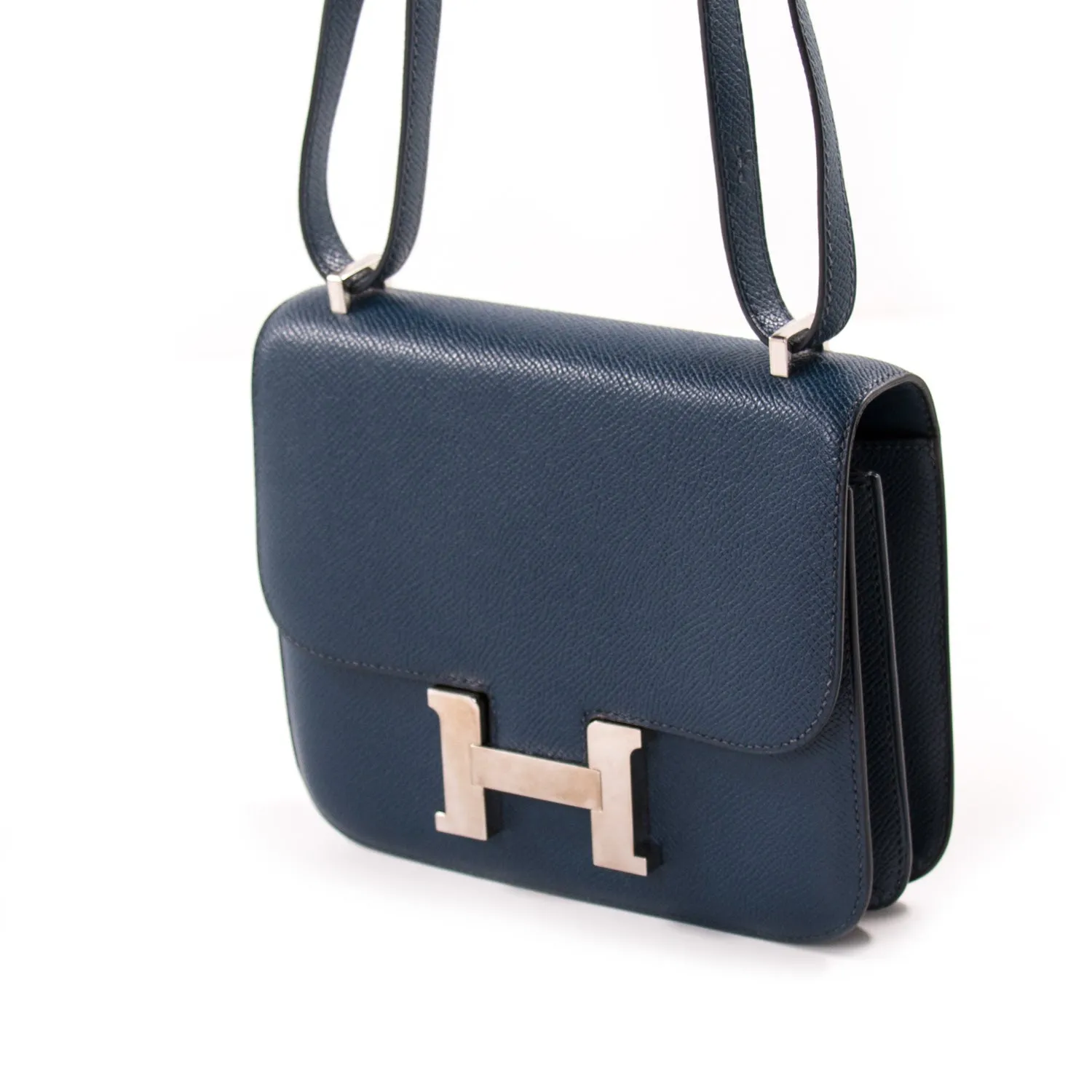 Hermès Mini Constance 18 Navy Blue Epsom