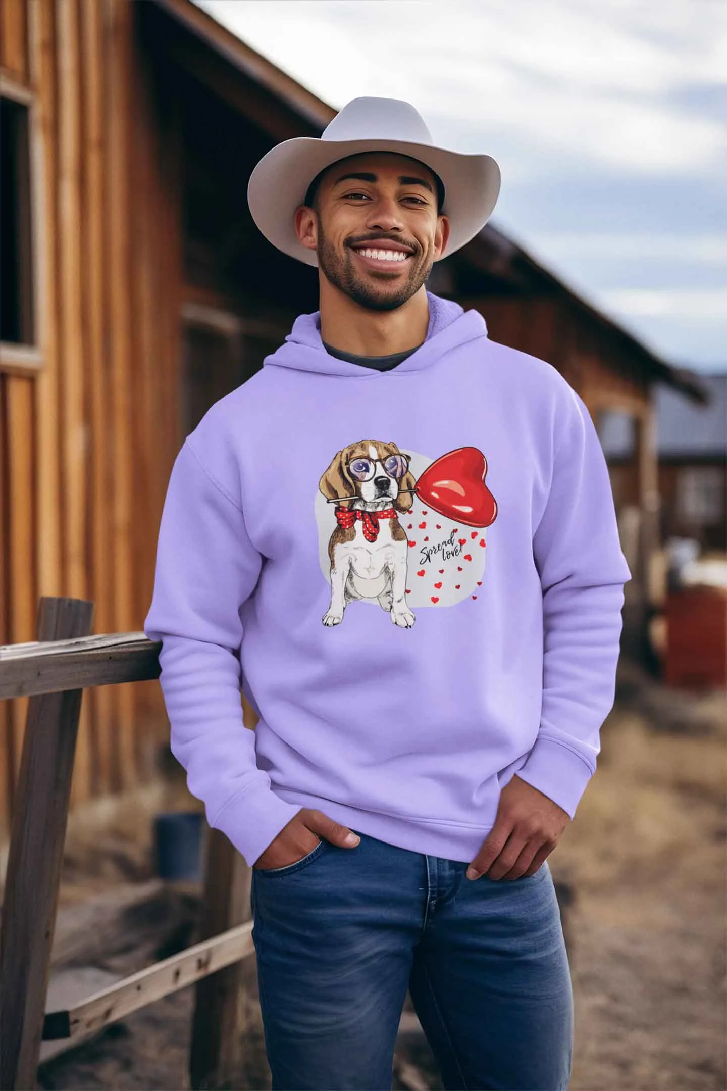 Hoodie (Men) - Beagle Furever Love (12 Colours)