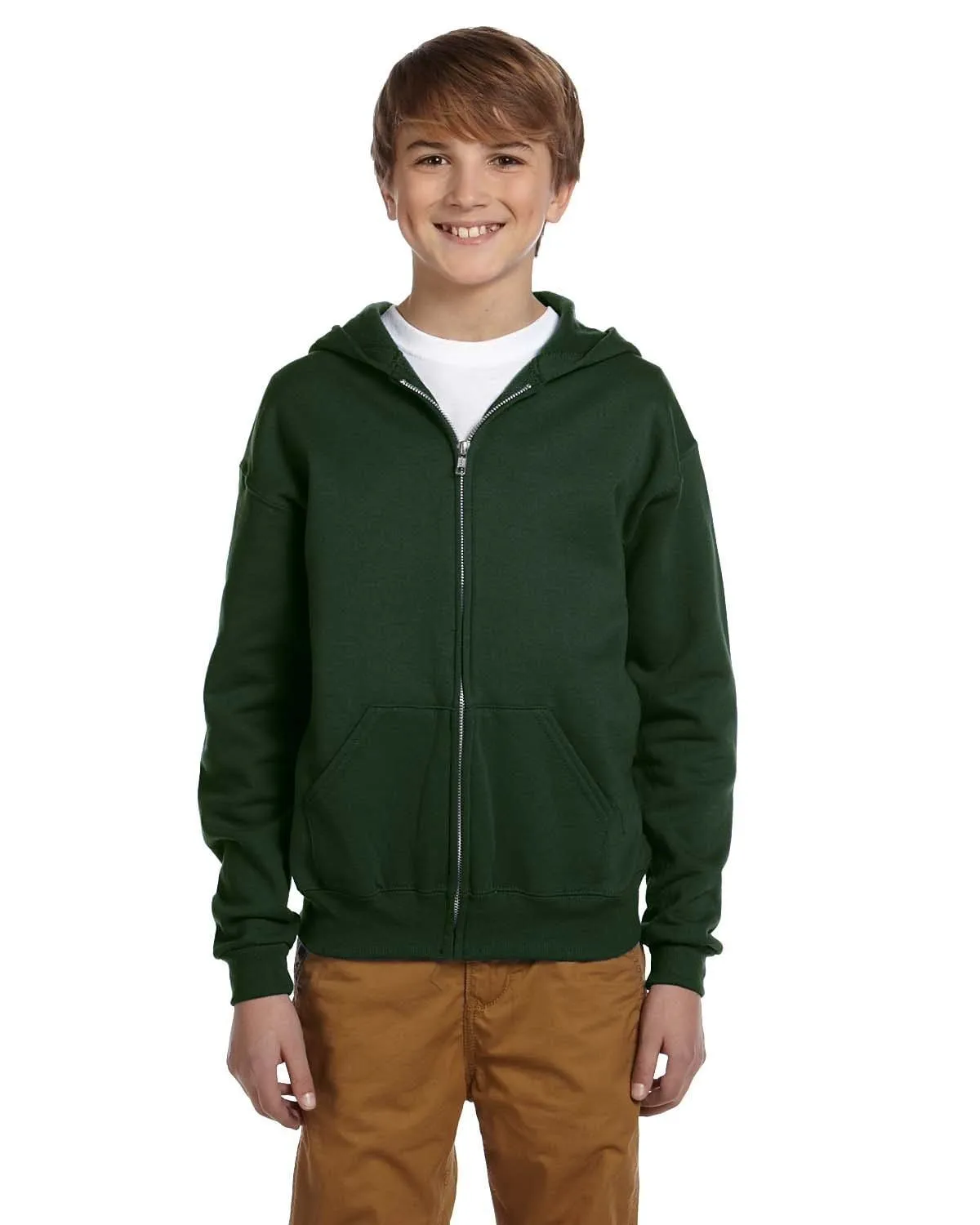 Jerzees Youth Full-Zip Hooded Sweatshirt