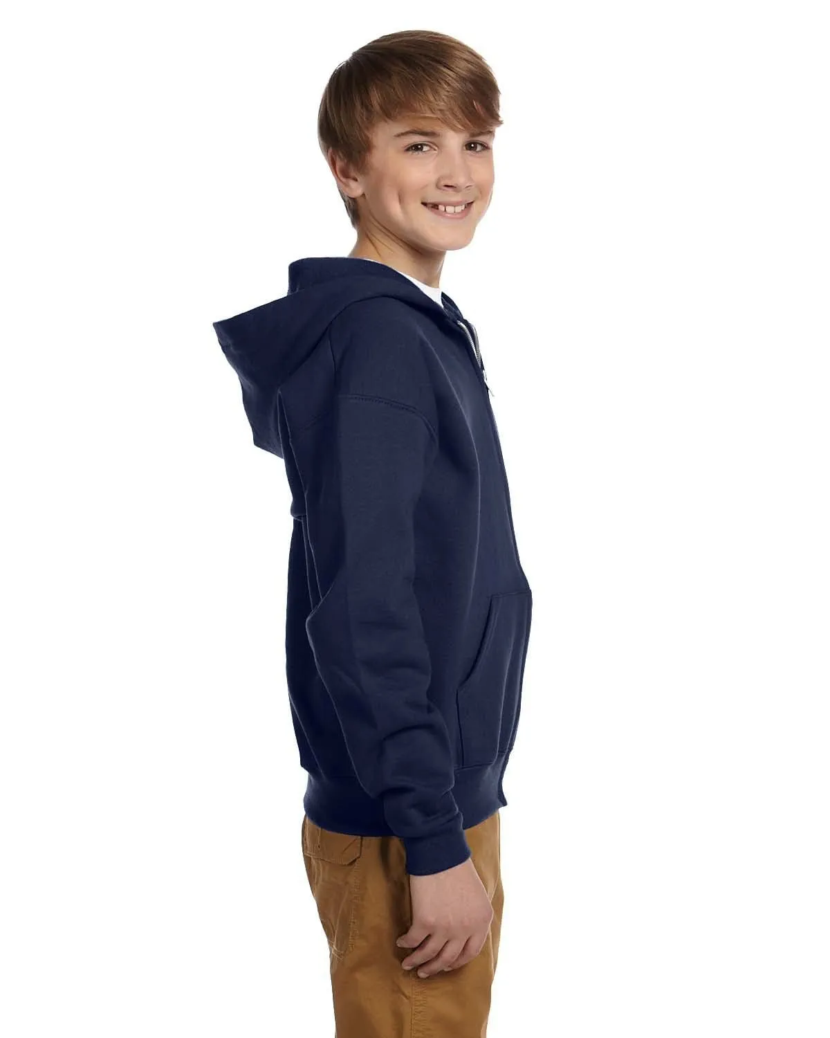 Jerzees Youth Full-Zip Hooded Sweatshirt