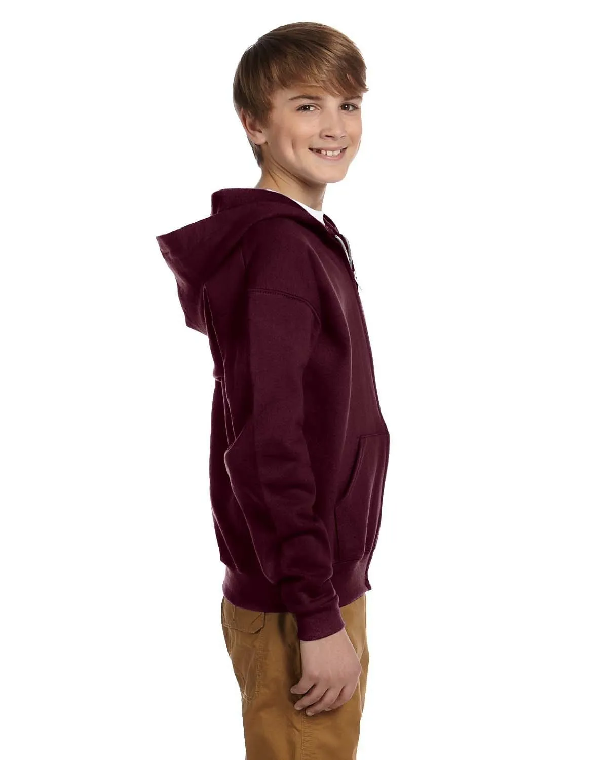 Jerzees Youth Full-Zip Hooded Sweatshirt