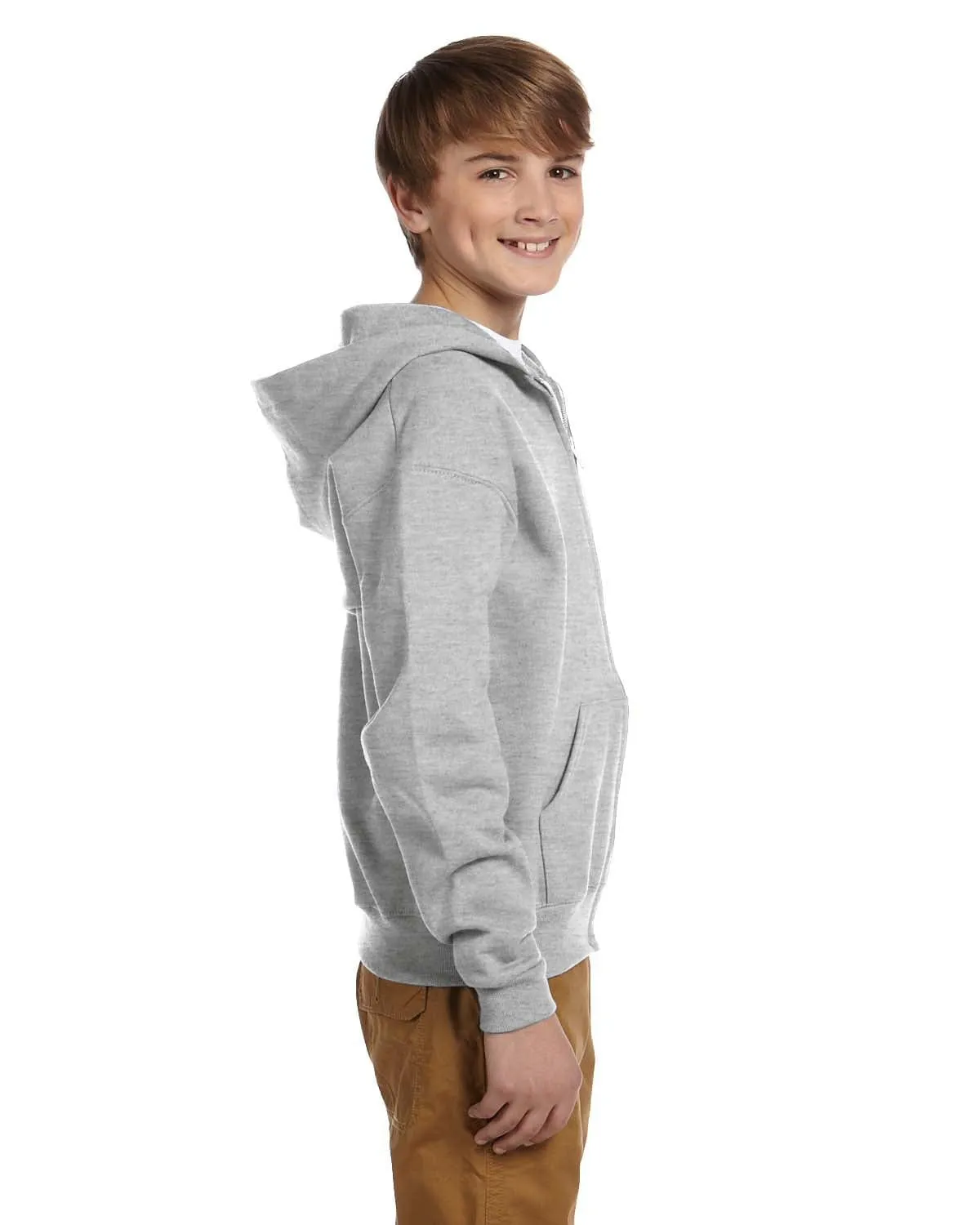 Jerzees Youth Full-Zip Hooded Sweatshirt
