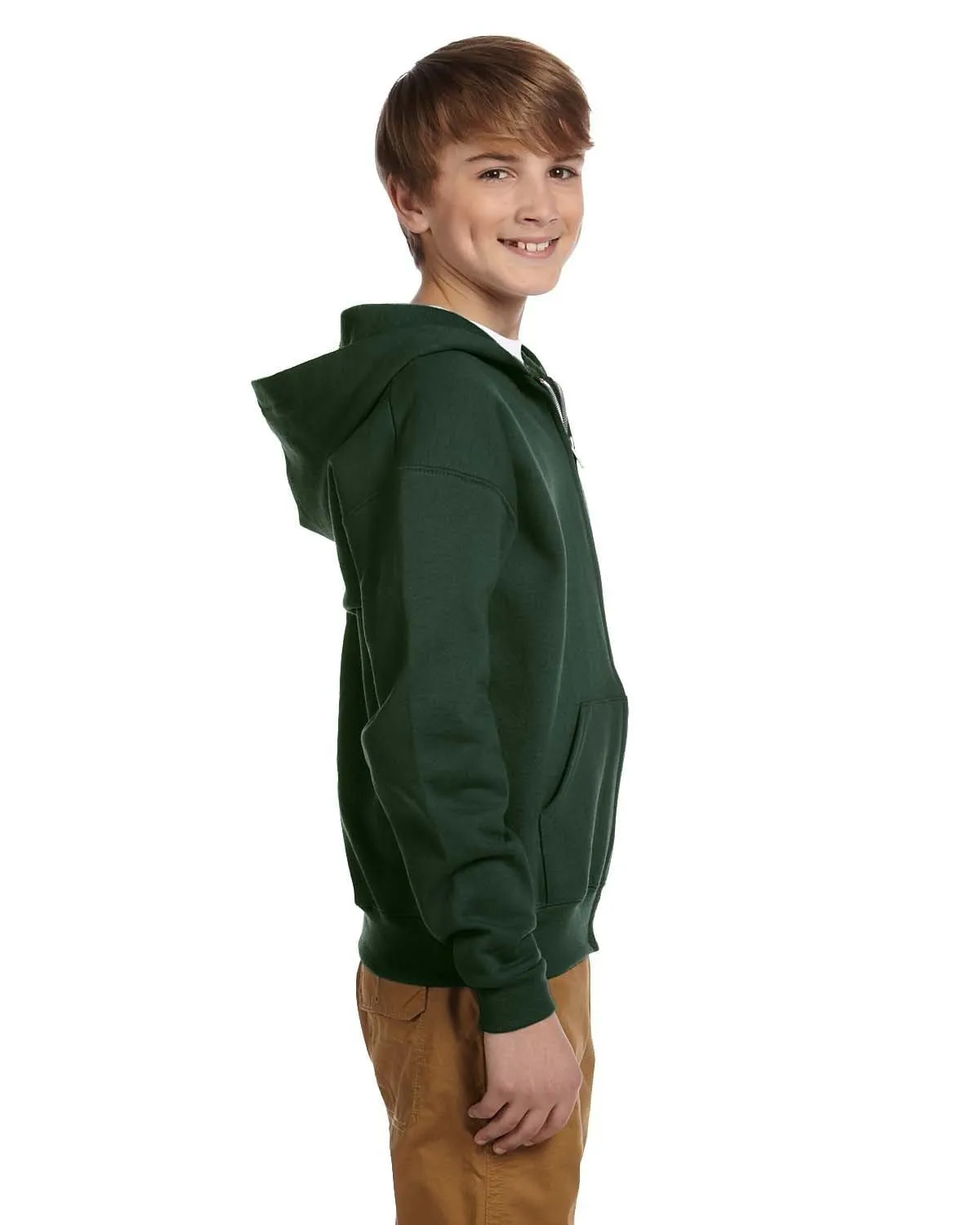 Jerzees Youth Full-Zip Hooded Sweatshirt