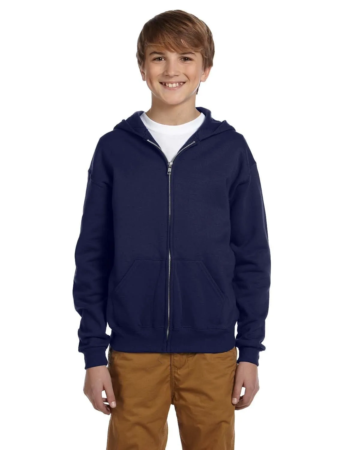 Jerzees Youth Full-Zip Hooded Sweatshirt