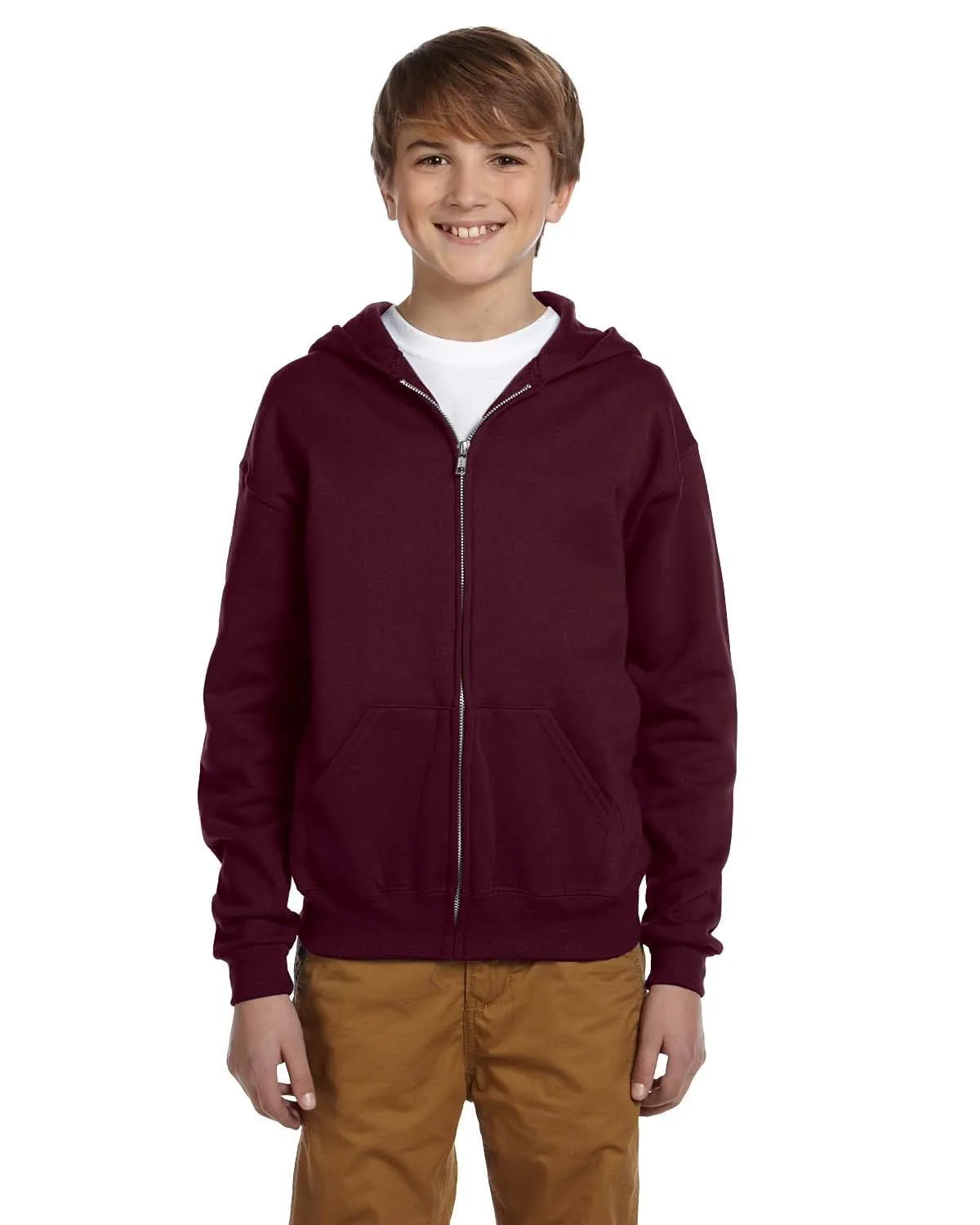 Jerzees Youth Full-Zip Hooded Sweatshirt