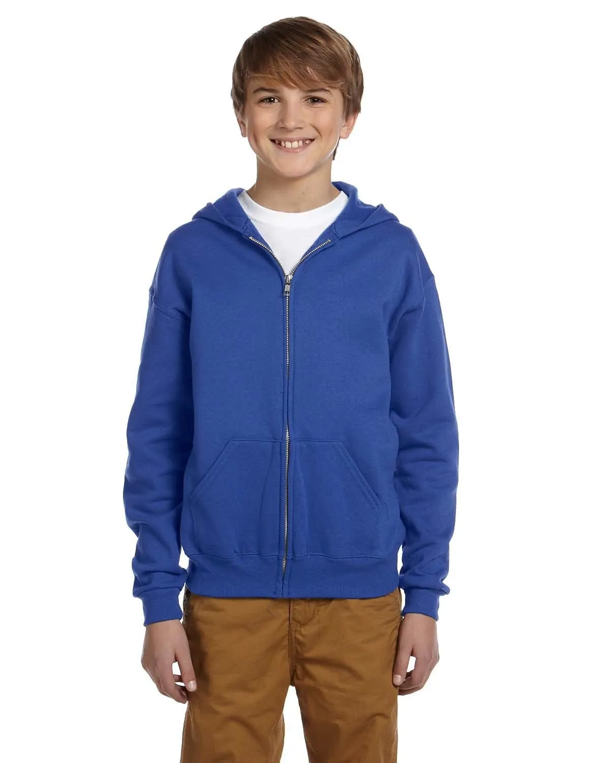 Jerzees Youth Full-Zip Hooded Sweatshirt