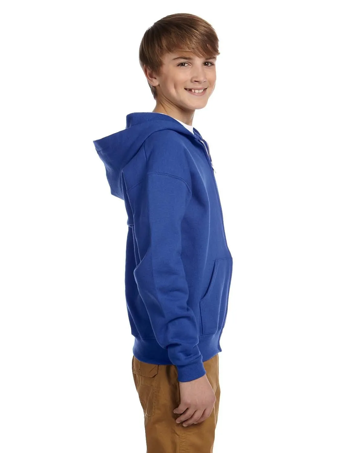 Jerzees Youth Full-Zip Hooded Sweatshirt