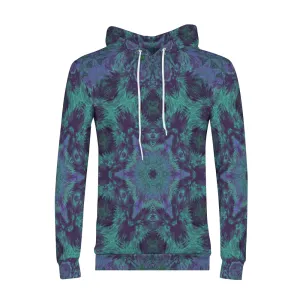 Light Green & Purple Men's Hoodie
