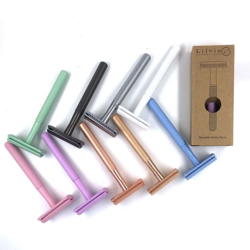 Lilvio Reusable Safety Razor - Baby Blue