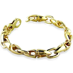 Long Twisted Bullet Link Bracelet