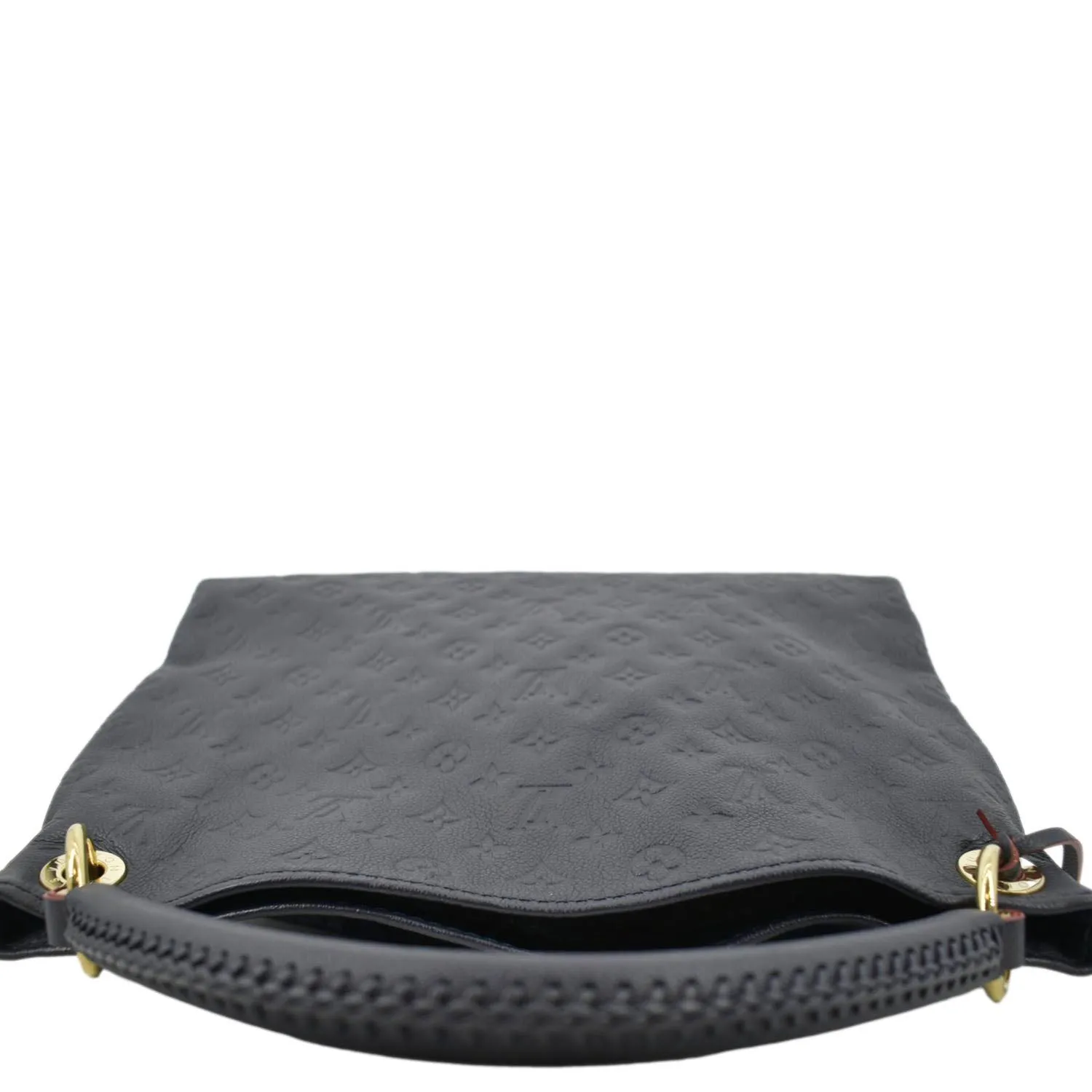 LOUIS VUITTON Artsy MM Empreinte Leather Shoulder Bag Navy Blue