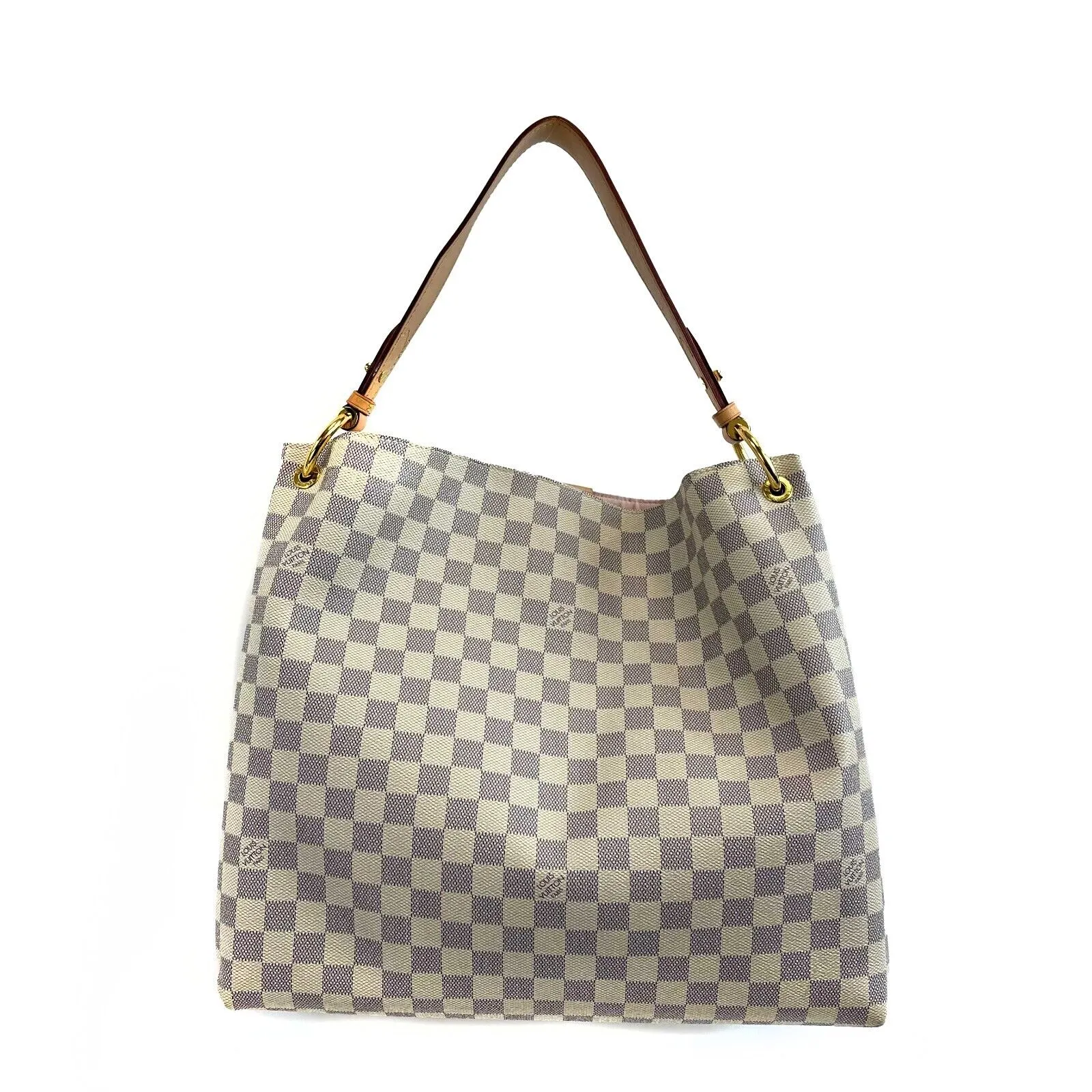 Louis Vuitton - Graceful PM - White / Blue Damier Azur Shoulder Bag