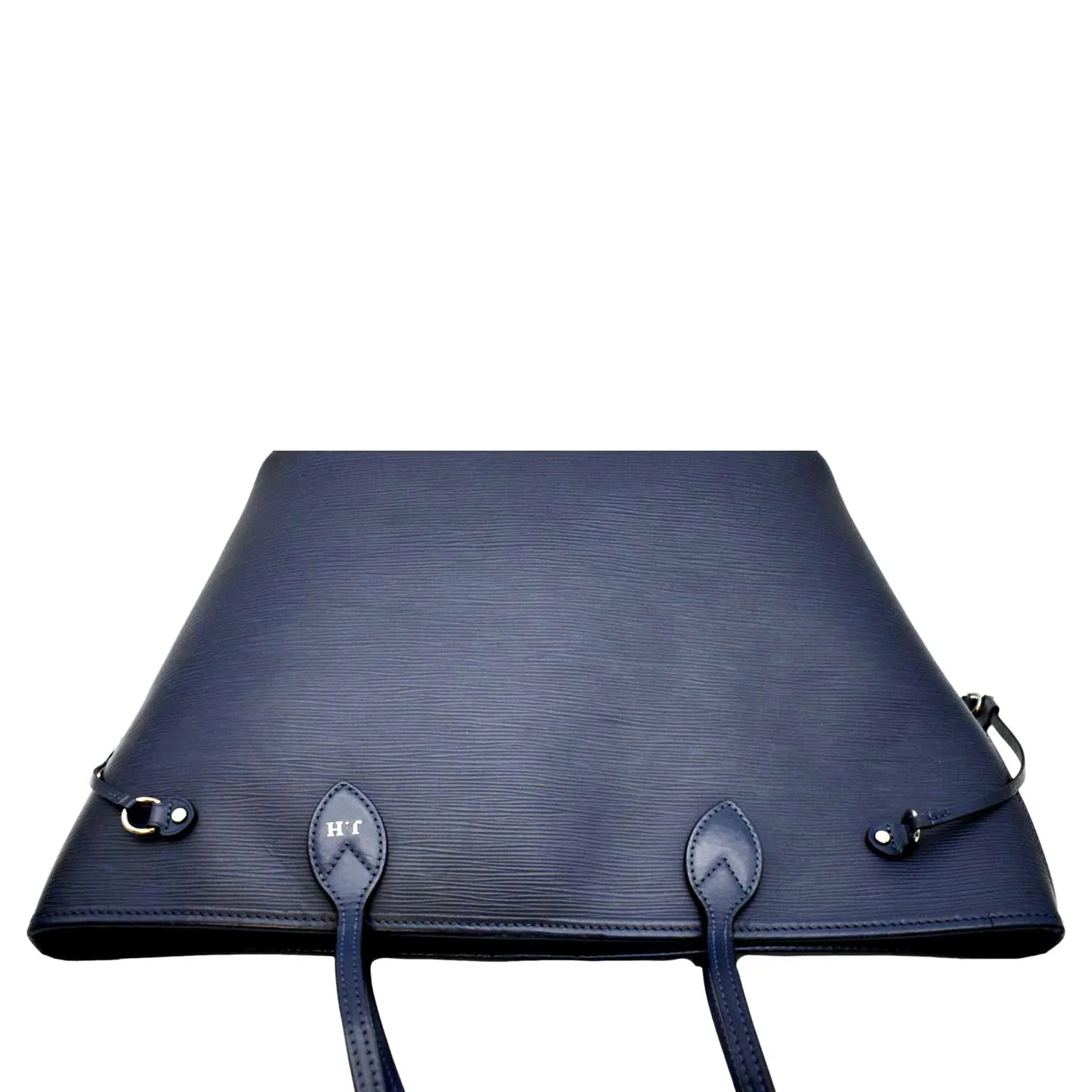 LOUIS VUITTON Neverfull MM Epi Leather Tote Shoulder Bag Blue