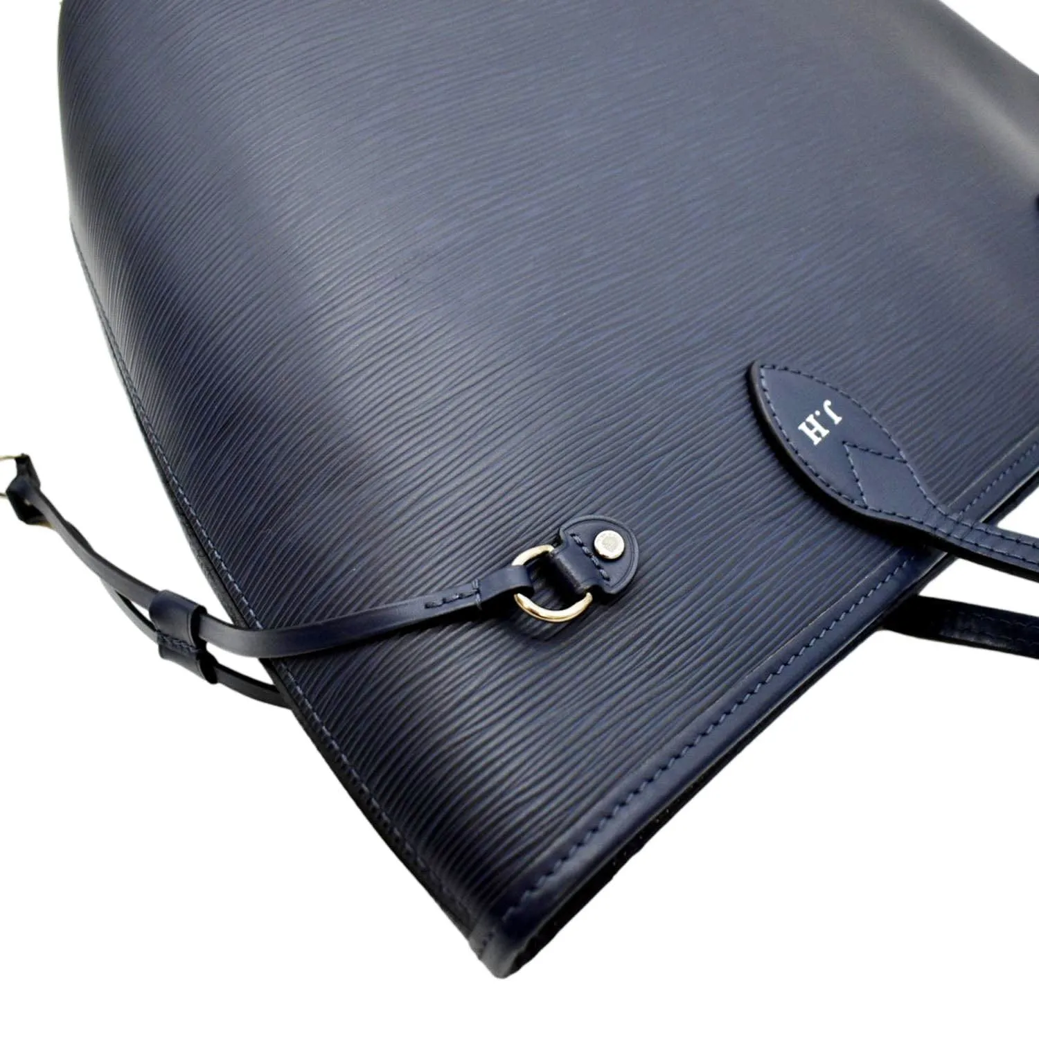 LOUIS VUITTON Neverfull MM Epi Leather Tote Shoulder Bag Blue
