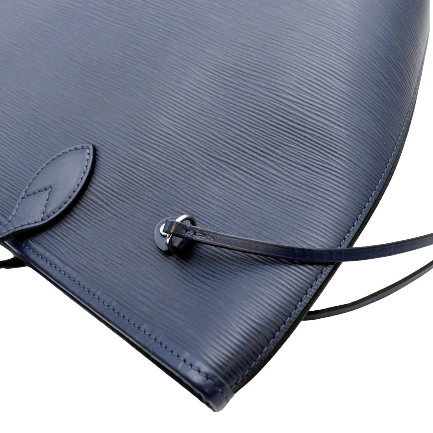 LOUIS VUITTON Neverfull MM Epi Leather Tote Shoulder Bag Blue