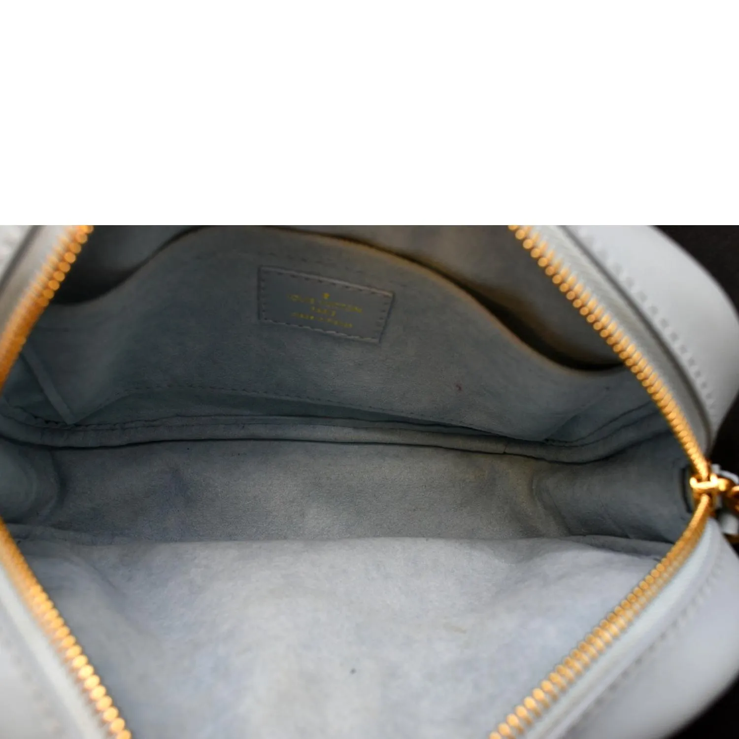 LOUIS VUITTON New Wave Quilted Leather Camera Bag Light Blue