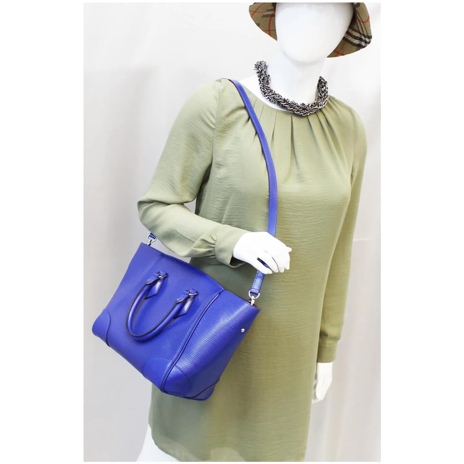 LOUIS VUITTON Phenix PM Epi Leather Shoulder Bag Blue - 25% OFF