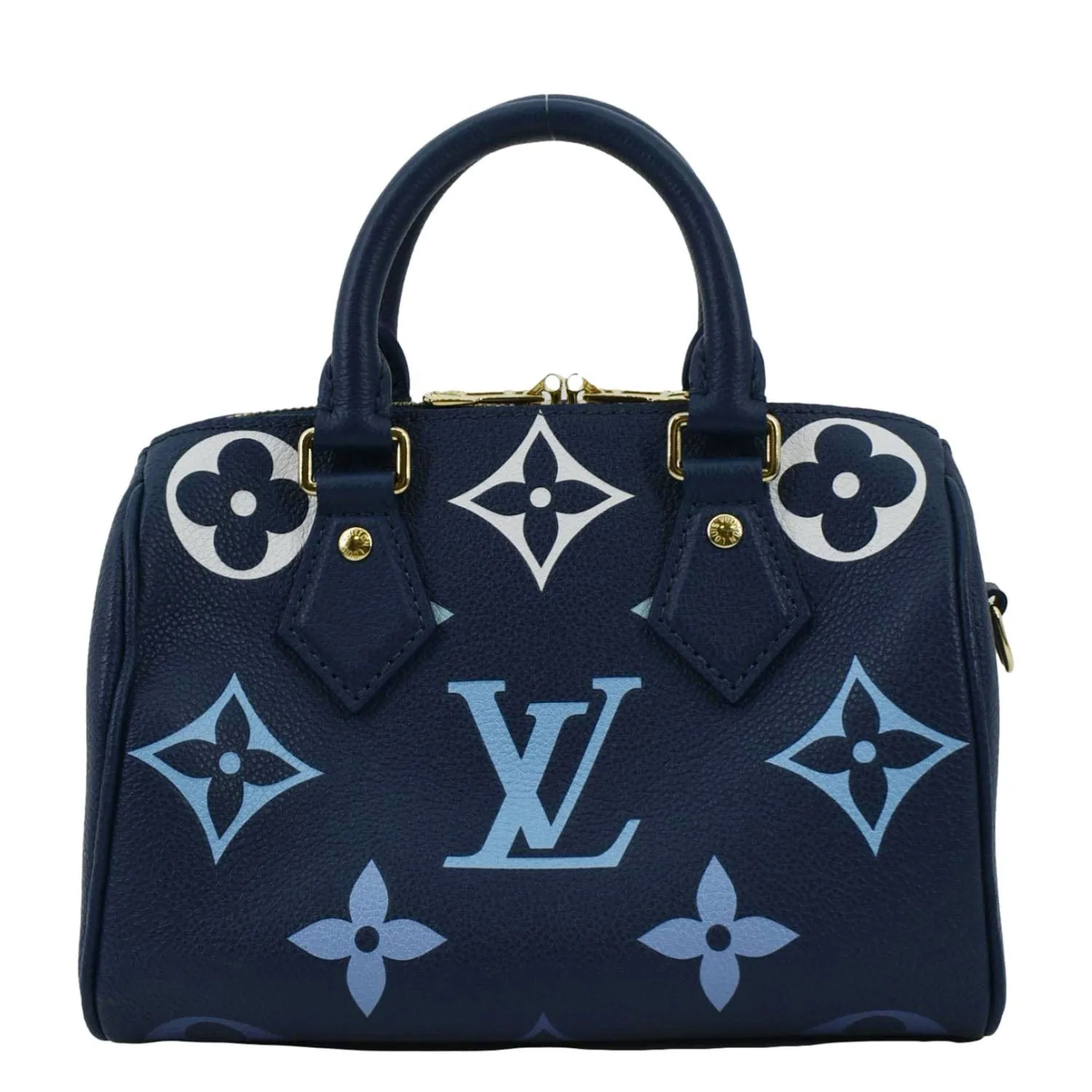 LOUIS VUITTON Speedy 20 Bandouliere Empreinte Monogram Shoulder Bag Degrade Blue