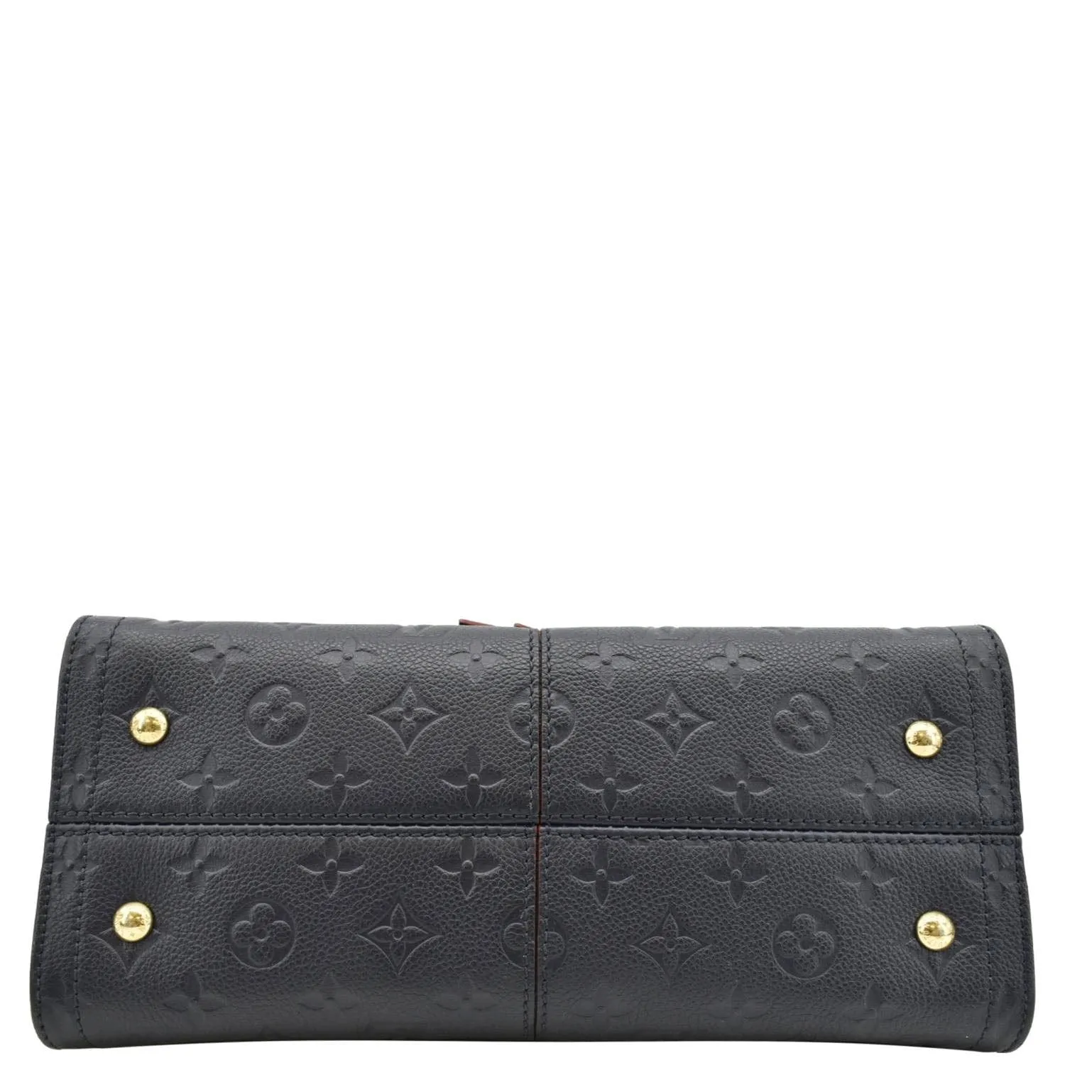 LOUIS VUITTON Sully PM Monogram Empreinte Leather Shoulder Bag Navy Blue