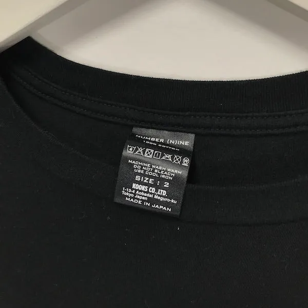 [M] Number Nine NIN Logo Tee Black