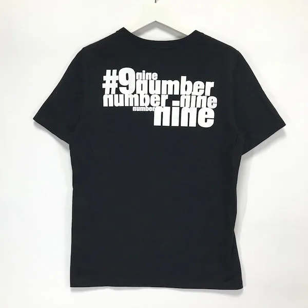 [M] Number Nine NIN Logo Tee Black
