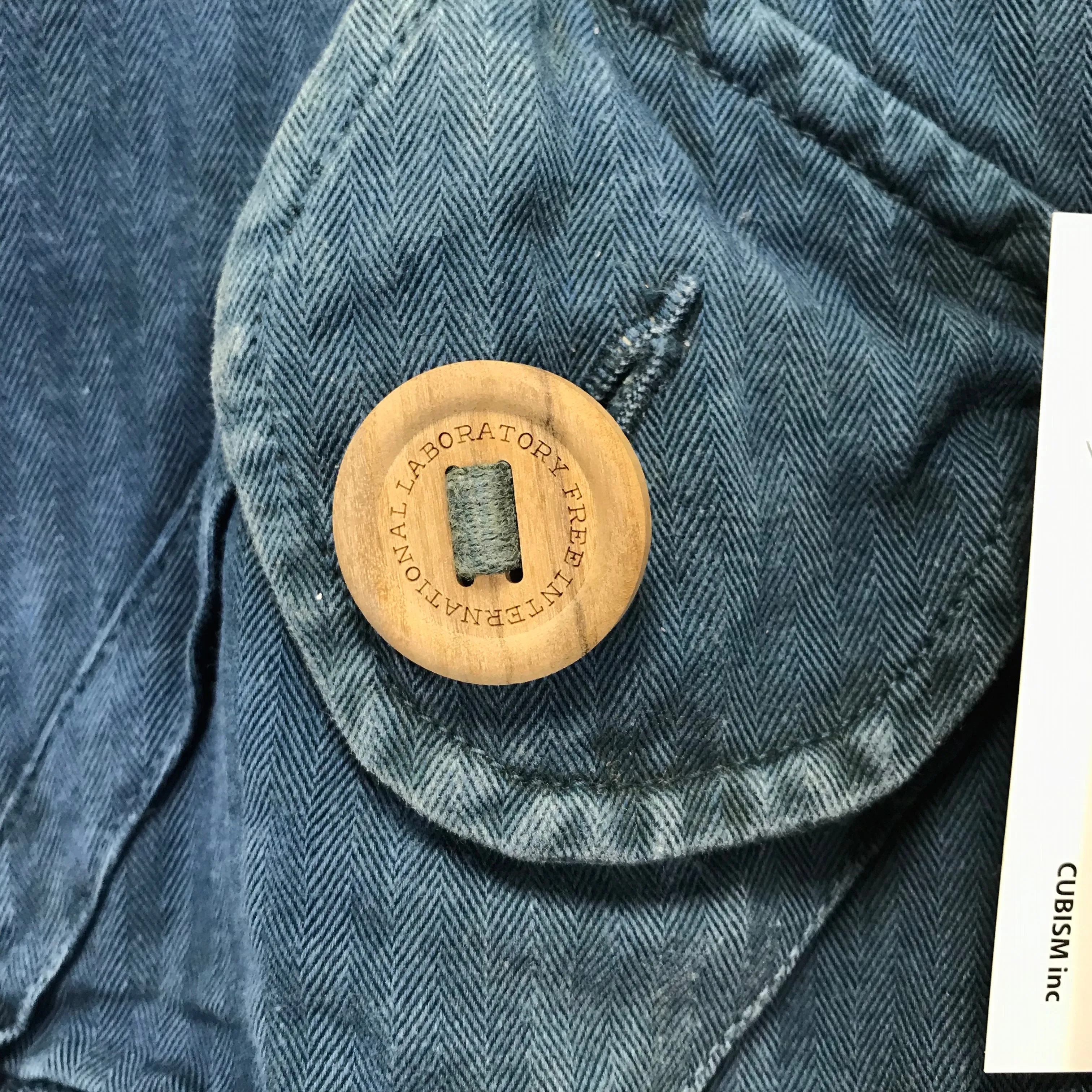 [M] Visvim Caf Combat Jacket N.D. Herringbone Indigo