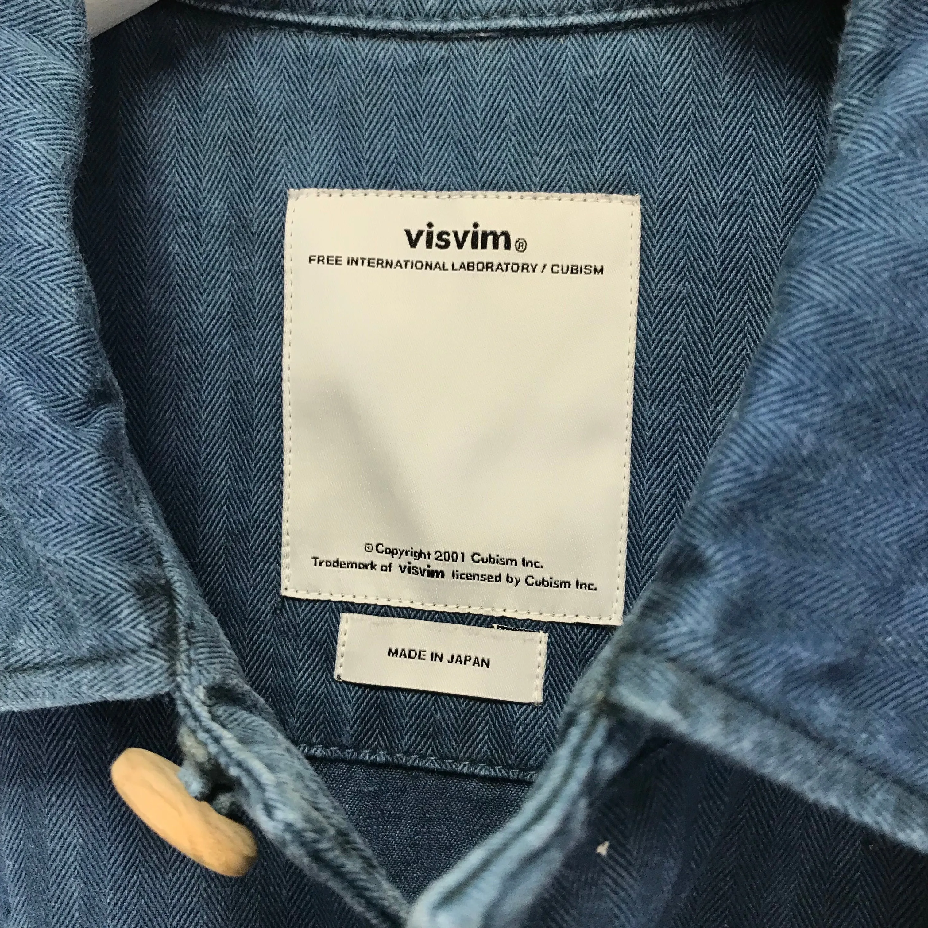 [M] Visvim Caf Combat Jacket N.D. Herringbone Indigo