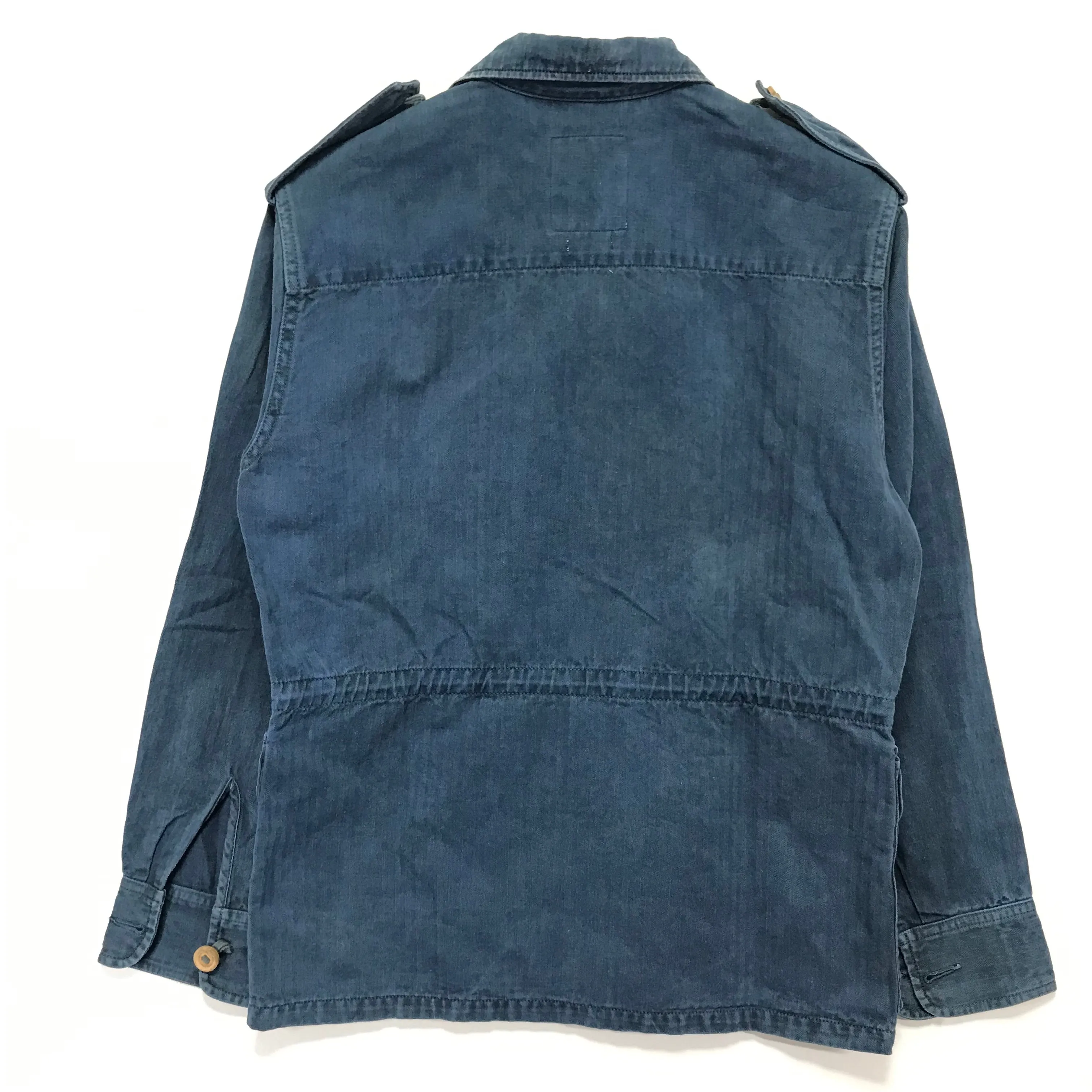 [M] Visvim Caf Combat Jacket N.D. Herringbone Indigo