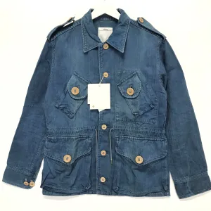 [M] Visvim Caf Combat Jacket N.D. Herringbone Indigo