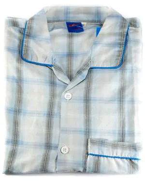 Maheen's Creation Nightdress For Men - Check Design Nightwear