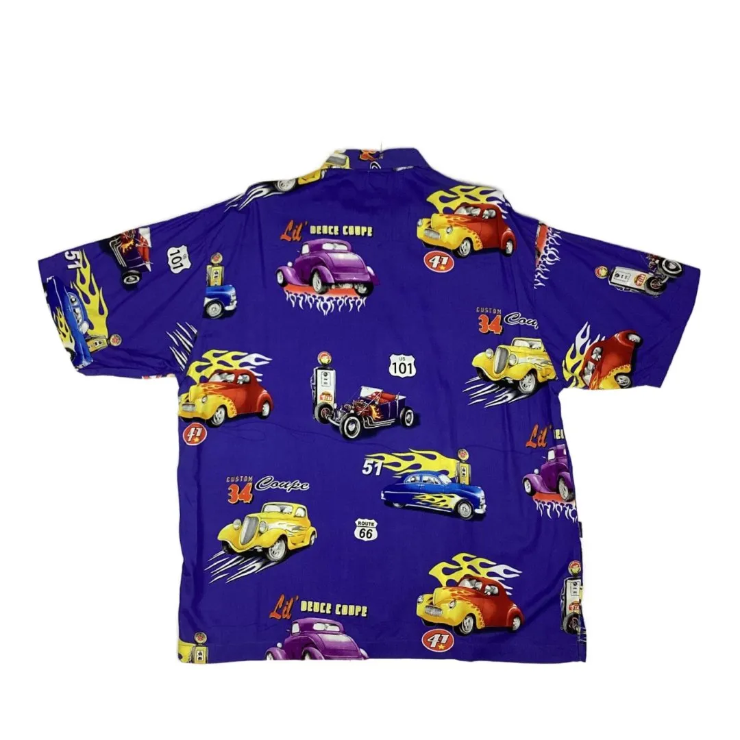 MAUI AND SONS POLO BUTTON DOWN SHORT SLEEVES - PURPLE PRP